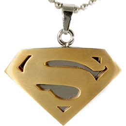 Superman+stainless+steel+pendant