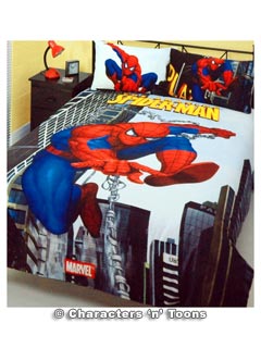 Heroes And Villains Spider Man Bedding Quilt Cover Set Double