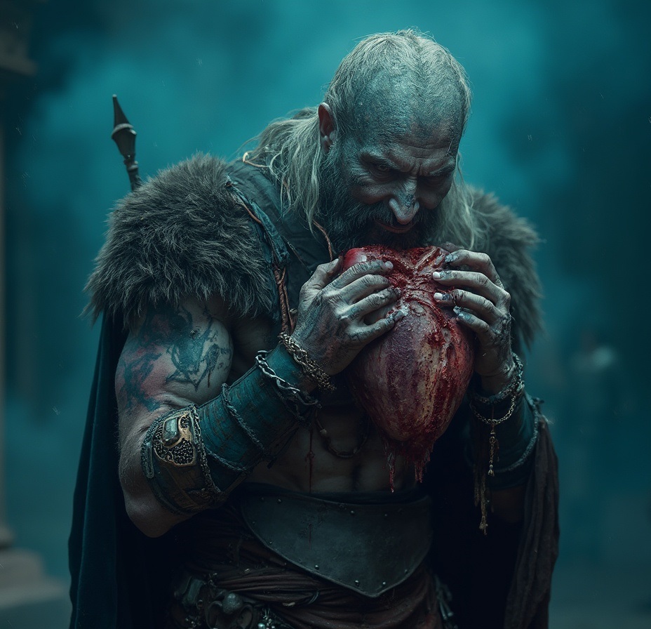 warrior eats heart